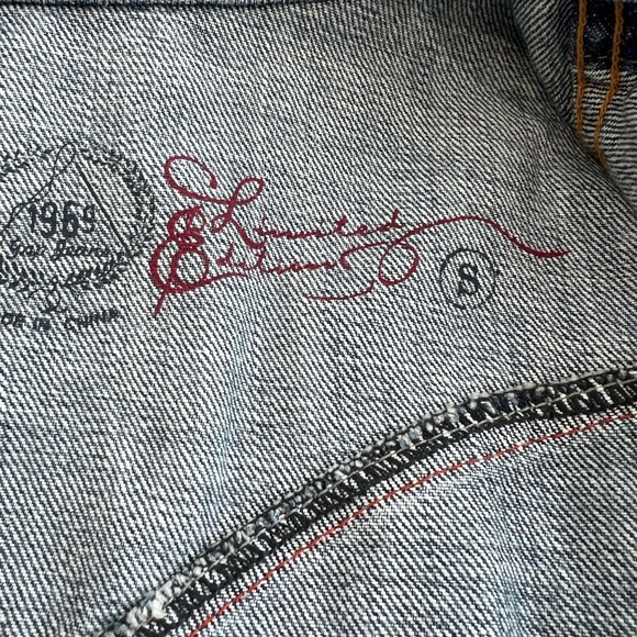 Gap 1969 Women’s Distressed Tucker Denim Jacket 100% Cotton Fall ‘06 Size Small - Picture 5 of 11